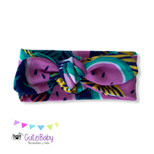 Cargar imagen en el visor de la galería, Bandita ajustable con nudo estampada