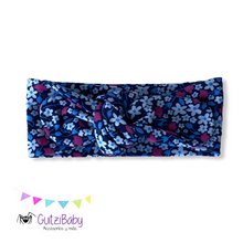 Cargar imagen en el visor de la galería, Bandita ajustable con nudo estampada