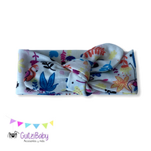 Cargar imagen en el visor de la galería, Bandita ajustable con nudo estampada