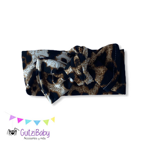 Bandita ajustable con nudo estampada